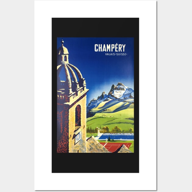 Champéry, Valais ,Suisse,Travel Poster Wall Art by BokeeLee